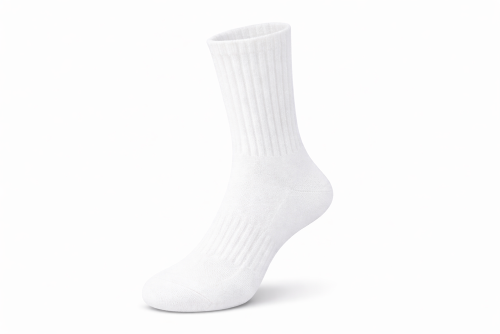 White crew Laundry Day socks